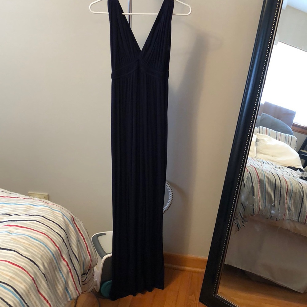 Aqua maxi dress